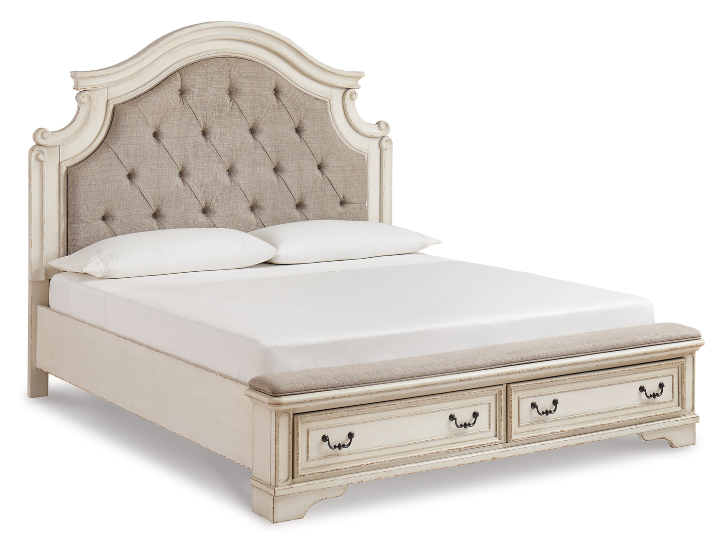 Realyn Queen Upholstered Bed with Mirrored Dresser and Chest JB's Furniture  Home Furniture, Home Decor, Furniture Store