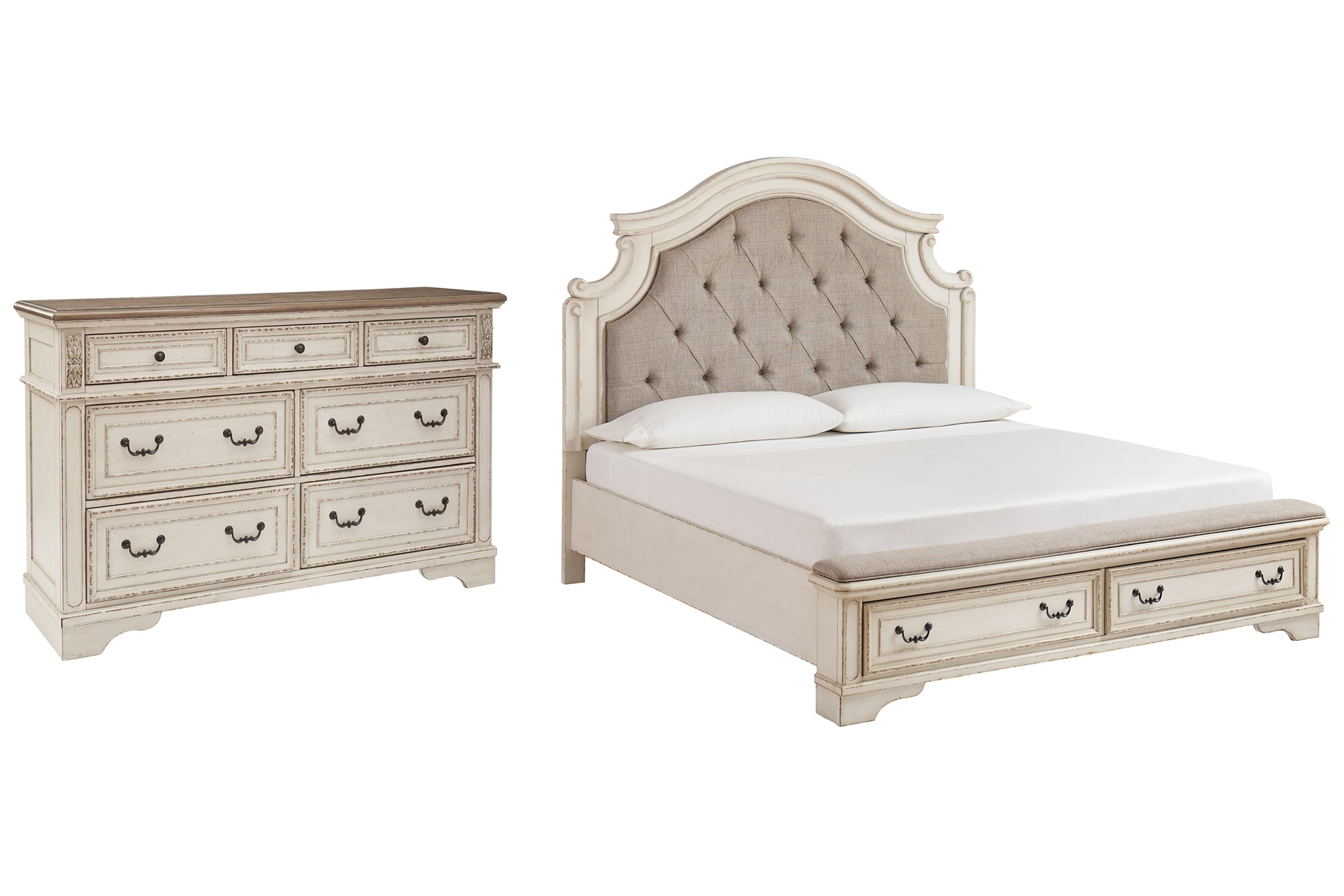 Realyn King Upholstered Bed with Dresser JB's Furniture  Home Furniture, Home Decor, Furniture Store