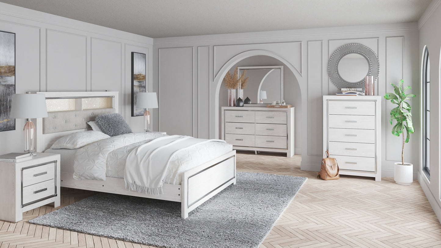 Altyra Queen Panel Bookcase Bed with Mirrored Dresser and Chest JB's Furniture  Home Furniture, Home Decor, Furniture Store