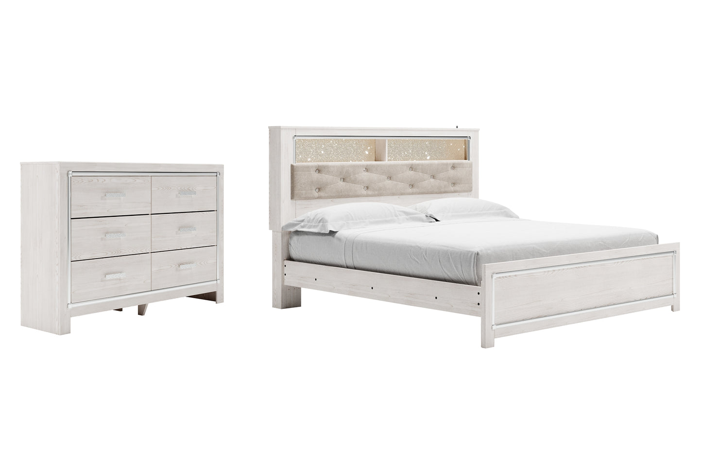 Altyra King Panel Bookcase Bed with Dresser JB's Furniture  Home Furniture, Home Decor, Furniture Store