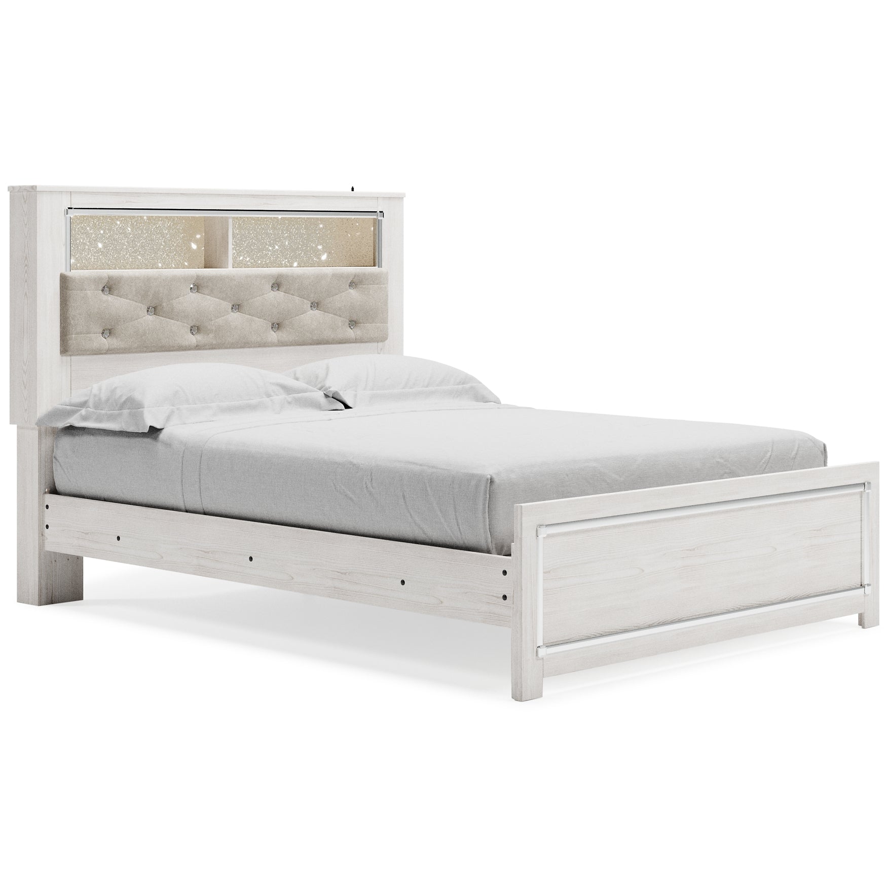 Altyra Queen Panel Bookcase Bed with Mirrored Dresser and Chest JB's Furniture  Home Furniture, Home Decor, Furniture Store