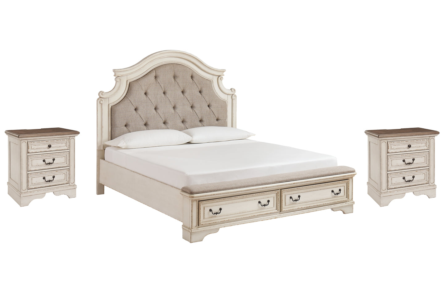 Realyn King Upholstered Bed with 2 Nightstands JB's Furniture  Home Furniture, Home Decor, Furniture Store