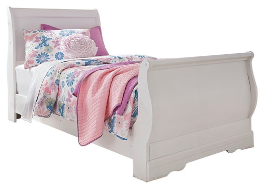 Anarasia Twin Sleigh Bed with Mirrored Dresser and Nightstand JB's Furniture  Home Furniture, Home Decor, Furniture Store