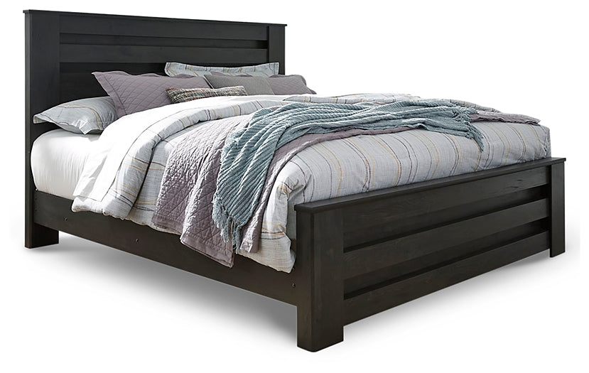 Brinxton King Panel Bed with Mirrored Dresser and Nightstand JB's Furniture  Home Furniture, Home Decor, Furniture Store