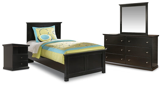 Maribel Twin Panel Bed with Mirrored Dresser and Nightstand JB's Furniture  Home Furniture, Home Decor, Furniture Store