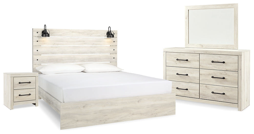 Cambeck King Panel Bed with Mirrored Dresser and Nightstand JB's Furniture  Home Furniture, Home Decor, Furniture Store