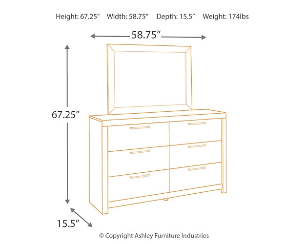 Derekson King Panel Bed with Mirrored Dresser and Nightstand JB's Furniture  Home Furniture, Home Decor, Furniture Store