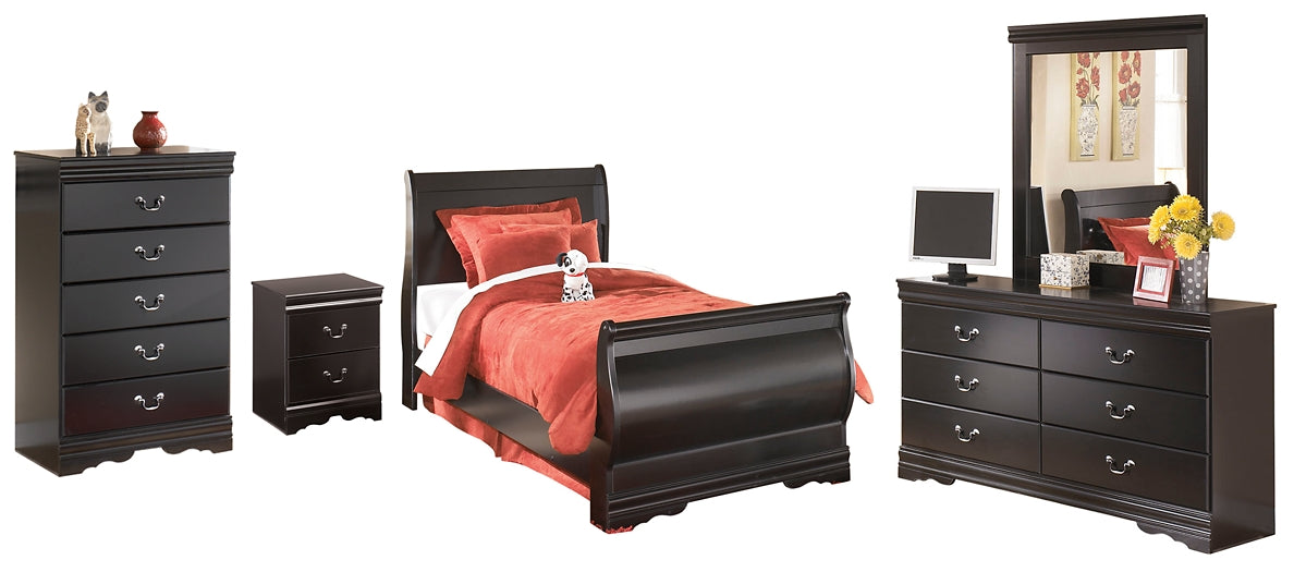 Huey Vineyard Full Sleigh Bed with Mirrored Dresser, Chest and Nightstand JB's Furniture  Home Furniture, Home Decor, Furniture Store