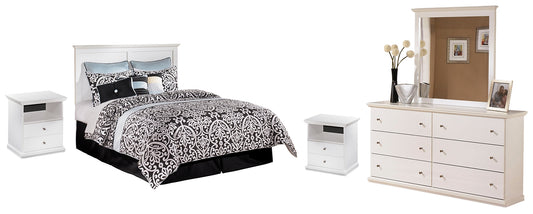 Bostwick Shoals Queen/Full Panel Headboard with Mirrored Dresser and 2 Nightstands JB's Furniture  Home Furniture, Home Decor, Furniture Store