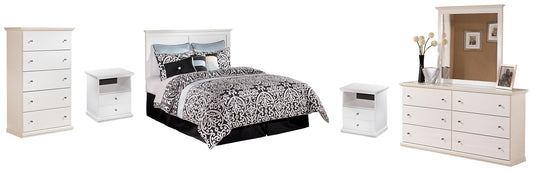 Bostwick Shoals Queen/Full Panel Headboard with Mirrored Dresser, Chest and 2 Nightstands JB's Furniture  Home Furniture, Home Decor, Furniture Store