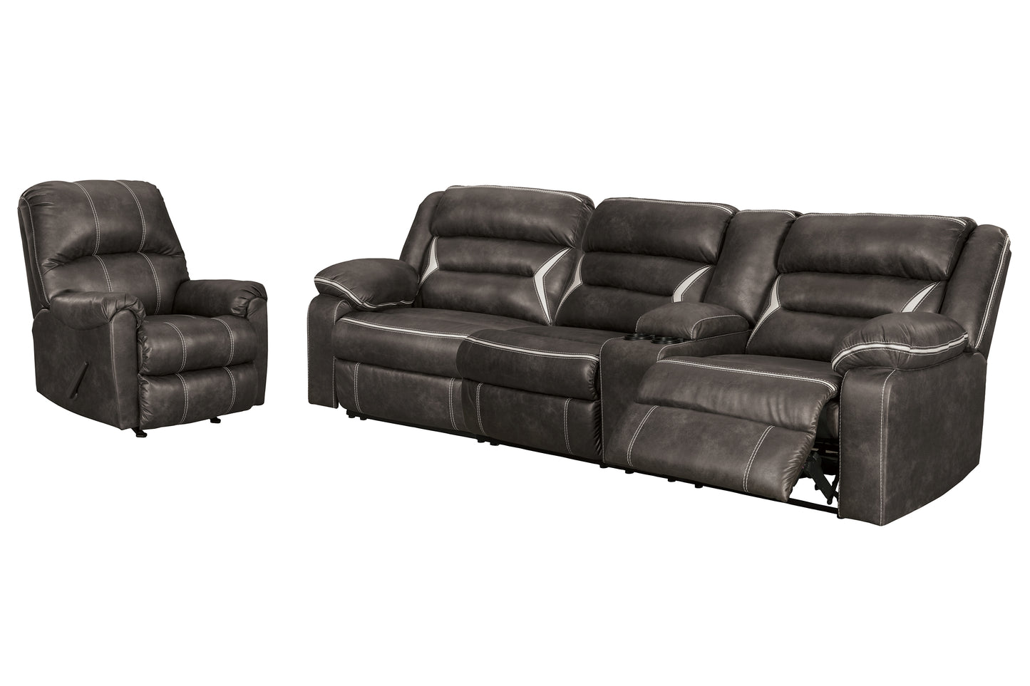 Kincord 2-Piece Sectional with Recliner JB's Furniture  Home Furniture, Home Decor, Furniture Store