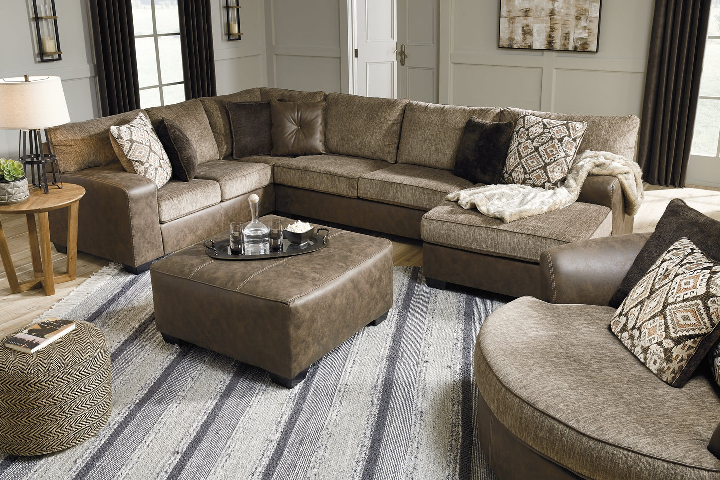 Abalone 3-Piece Sectional with Ottoman JB's Furniture  Home Furniture, Home Decor, Furniture Store