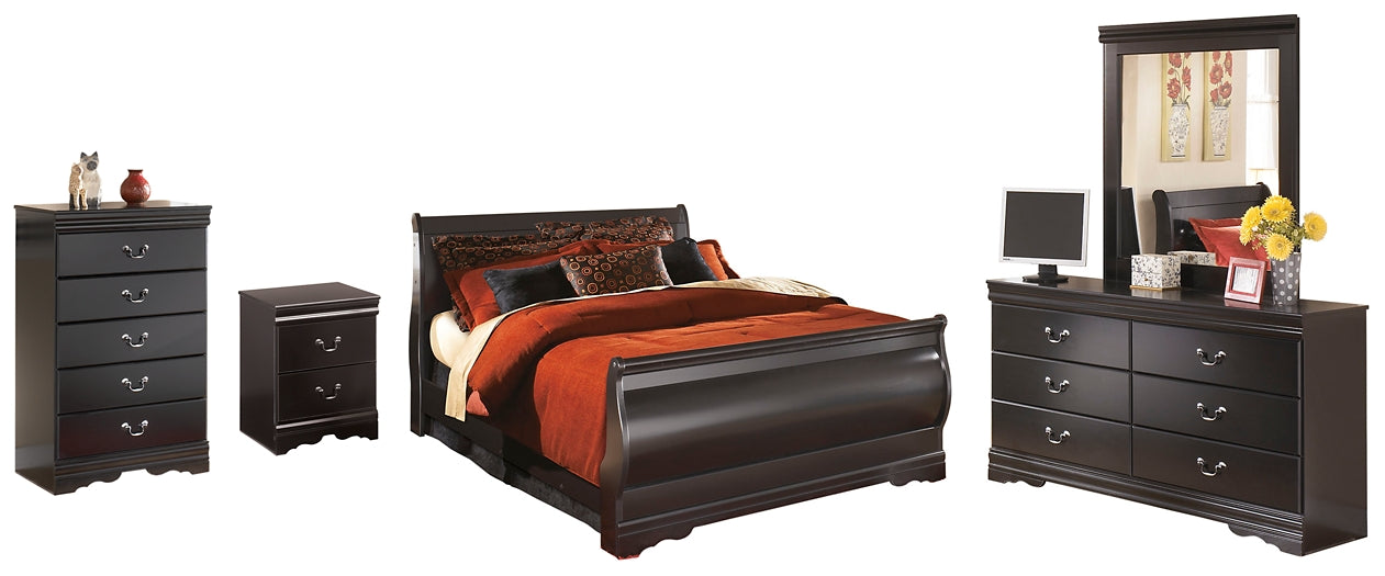 Huey Vineyard Queen Sleigh Bed with Mirrored Dresser, Chest and Nightstand JB's Furniture  Home Furniture, Home Decor, Furniture Store