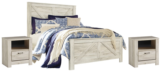 Bellaby Queen Crossbuck Panel Bed with 2 Nightstands JB's Furniture  Home Furniture, Home Decor, Furniture Store