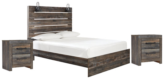 Drystan Queen Panel Bed with 2 Nightstands JB's Furniture  Home Furniture, Home Decor, Furniture Store