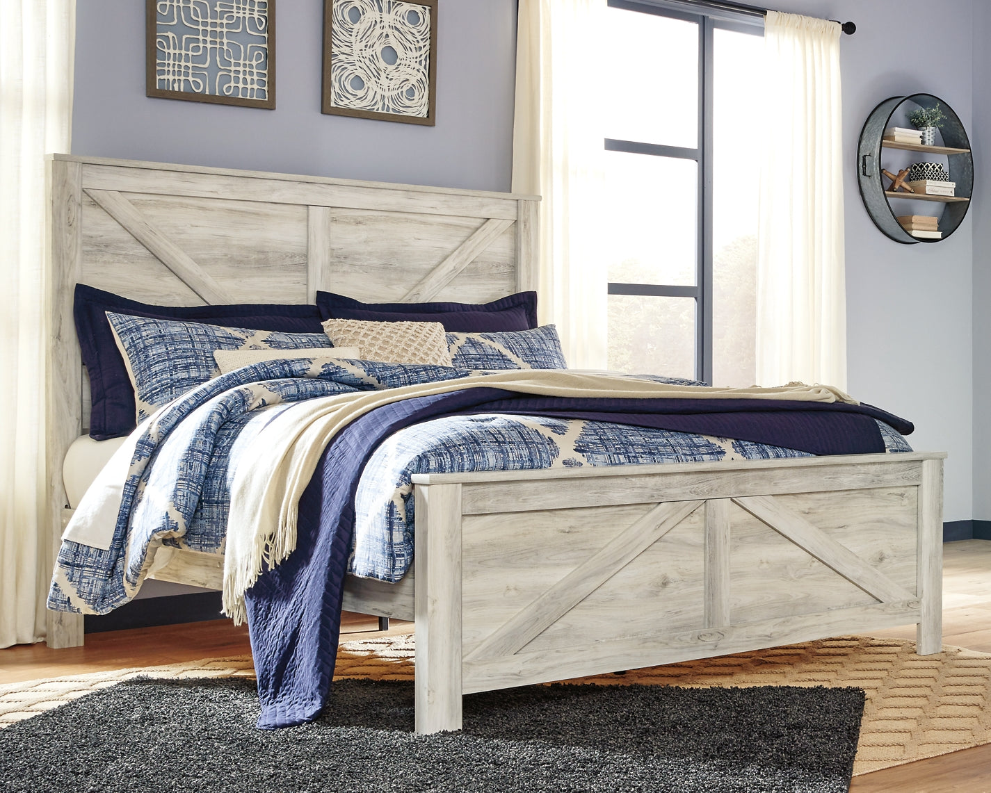 Bellaby King Crossbuck Panel Bed with Dresser JB's Furniture  Home Furniture, Home Decor, Furniture Store