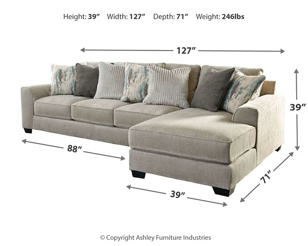 Ardsley 2-Piece Sectional with Ottoman JB's Furniture  Home Furniture, Home Decor, Furniture Store