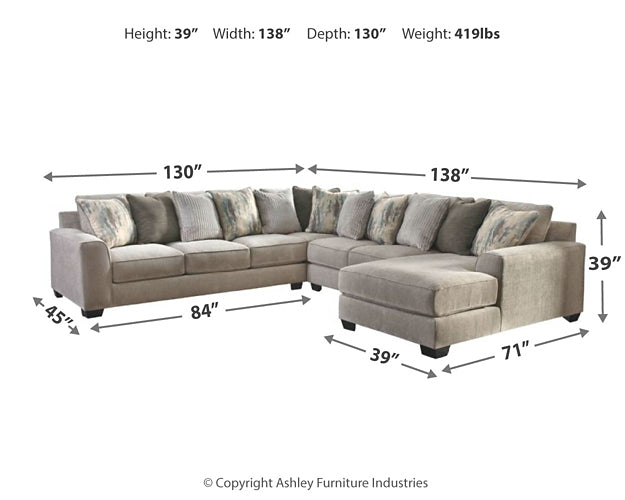 Ardsley 4-Piece Sectional with Ottoman JB's Furniture  Home Furniture, Home Decor, Furniture Store