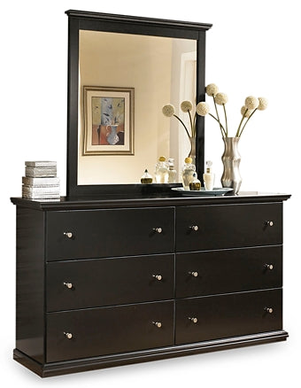 Maribel King/California King Panel Headboard with Mirrored Dresser and 2 Nightstands JB's Furniture  Home Furniture, Home Decor, Furniture Store