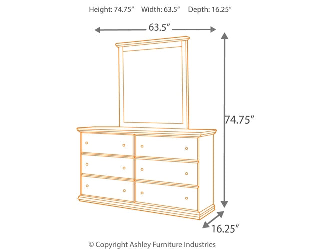 Maribel King/California King Panel Headboard with Mirrored Dresser and 2 Nightstands JB's Furniture  Home Furniture, Home Decor, Furniture Store