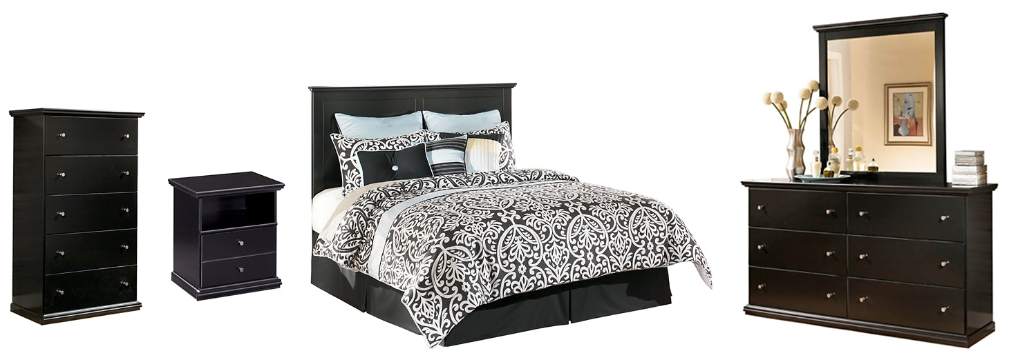 Maribel King/California King Panel Headboard with Mirrored Dresser, Chest and Nightstand JB's Furniture  Home Furniture, Home Decor, Furniture Store