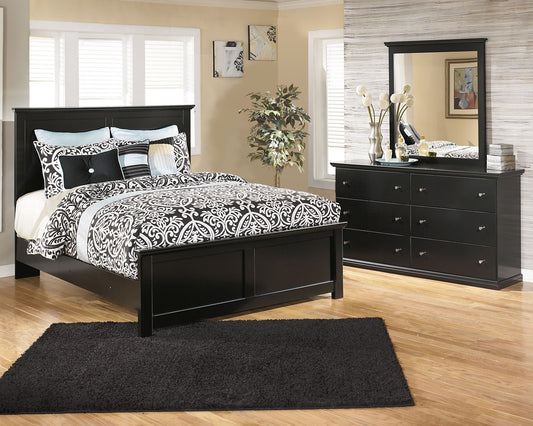 Maribel Queen Panel Bed with Mirrored Dresser JB's Furniture  Home Furniture, Home Decor, Furniture Store