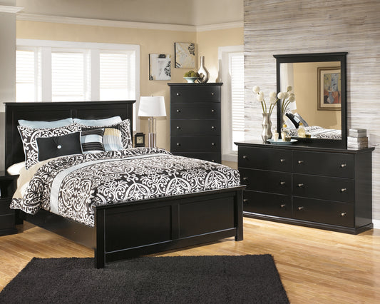 Maribel King/California King Panel Headboard with Mirrored Dresser and Chest JB's Furniture  Home Furniture, Home Decor, Furniture Store