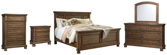 Flynnter Queen Panel Bed with Mirrored Dresser, Chest and Nightstand JB's Furniture  Home Furniture, Home Decor, Furniture Store