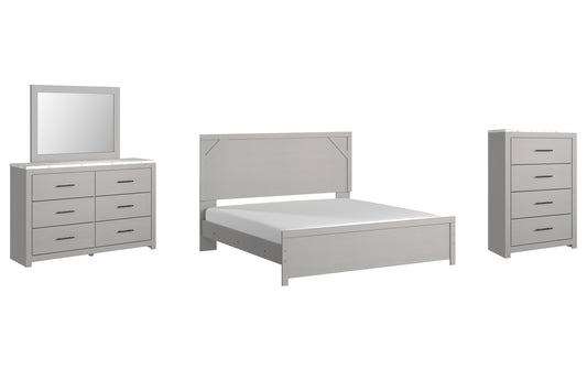 Cottonburg King Panel Bed with Mirrored Dresser and Chest JB's Furniture  Home Furniture, Home Decor, Furniture Store