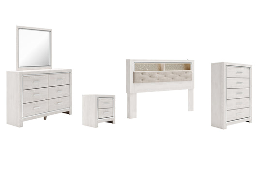 Altyra King Bookcase Headboard with Mirrored Dresser, Chest and Nightstand JB's Furniture  Home Furniture, Home Decor, Furniture Store