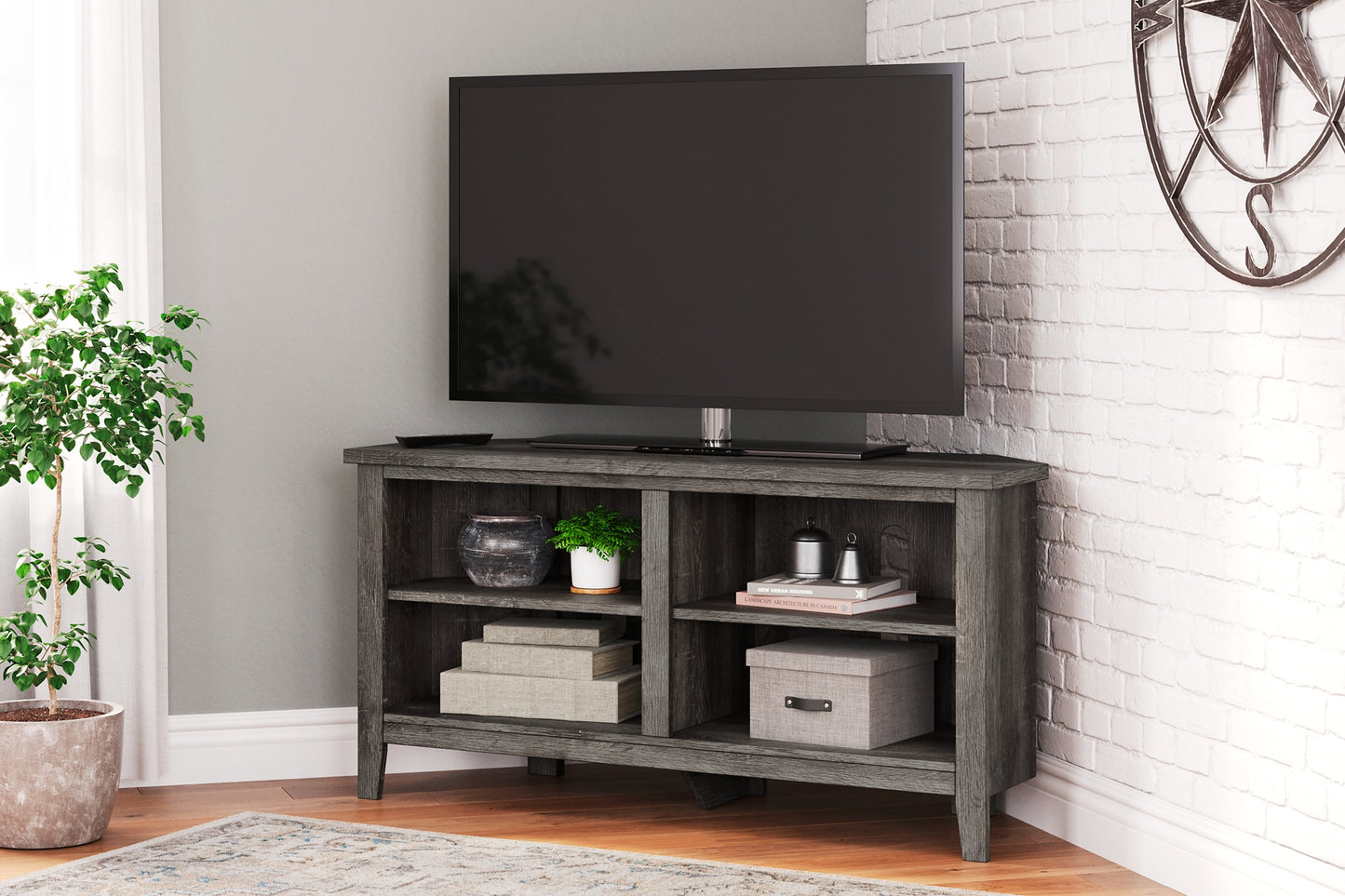 Arlenbry Small Corner TV Stand JB's Furniture  Home Furniture, Home Decor, Furniture Store