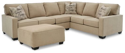 Lucina 3-Piece Sectional with Ottoman JB's Furniture  Home Furniture, Home Decor, Furniture Store