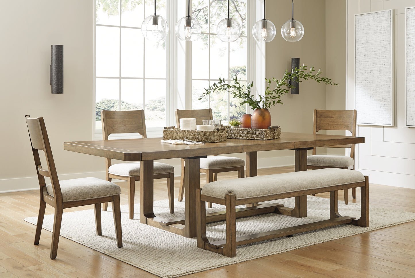 Cabalynn Dining Table and 4 Chairs and Bench JB's Furniture  Home Furniture, Home Decor, Furniture Store