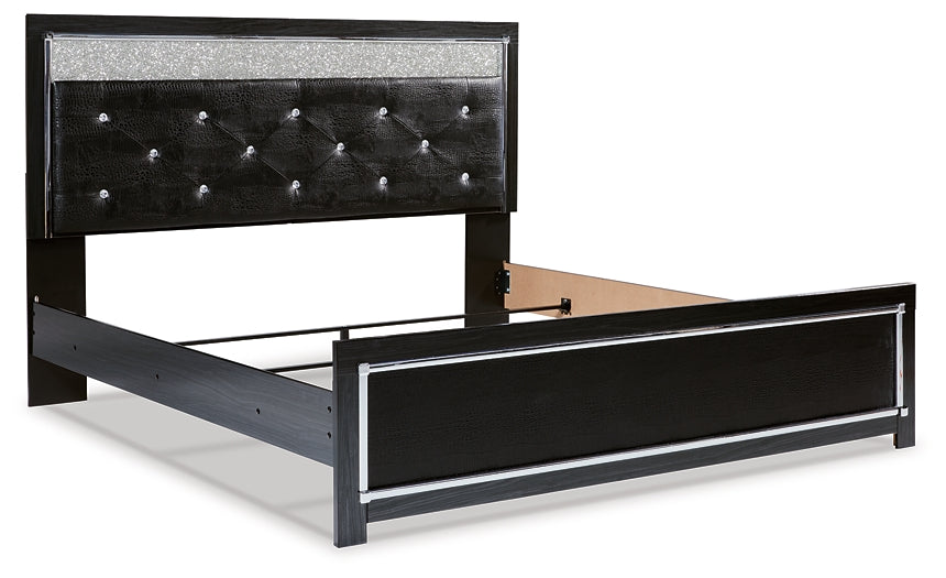 Kaydell King Upholstered Panel Platform Bed with Mirrored Dresser, Chest and 2 Nightstands JB's Furniture  Home Furniture, Home Decor, Furniture Store