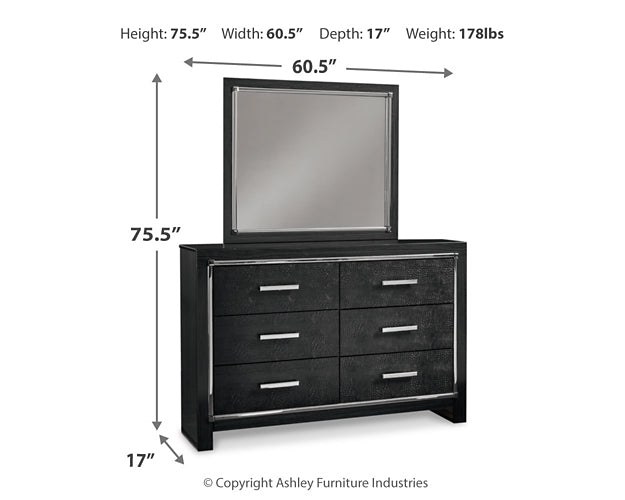 Kaydell King Upholstered Panel Platform Bed with Mirrored Dresser, Chest and 2 Nightstands JB's Furniture  Home Furniture, Home Decor, Furniture Store