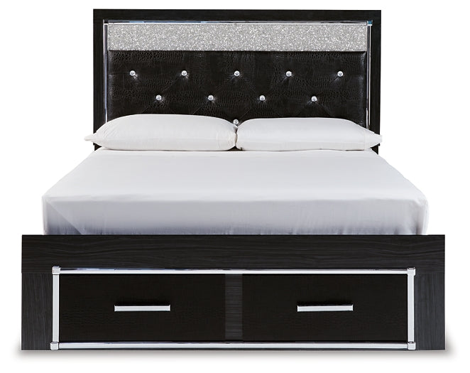 Kaydell Queen Upholstered Panel Storage Bed with Mirrored Dresser, Chest and Nightstand JB's Furniture  Home Furniture, Home Decor, Furniture Store