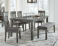 Hallanden Dining Table and 4 Chairs and Bench with Storage JB's Furniture  Home Furniture, Home Decor, Furniture Store