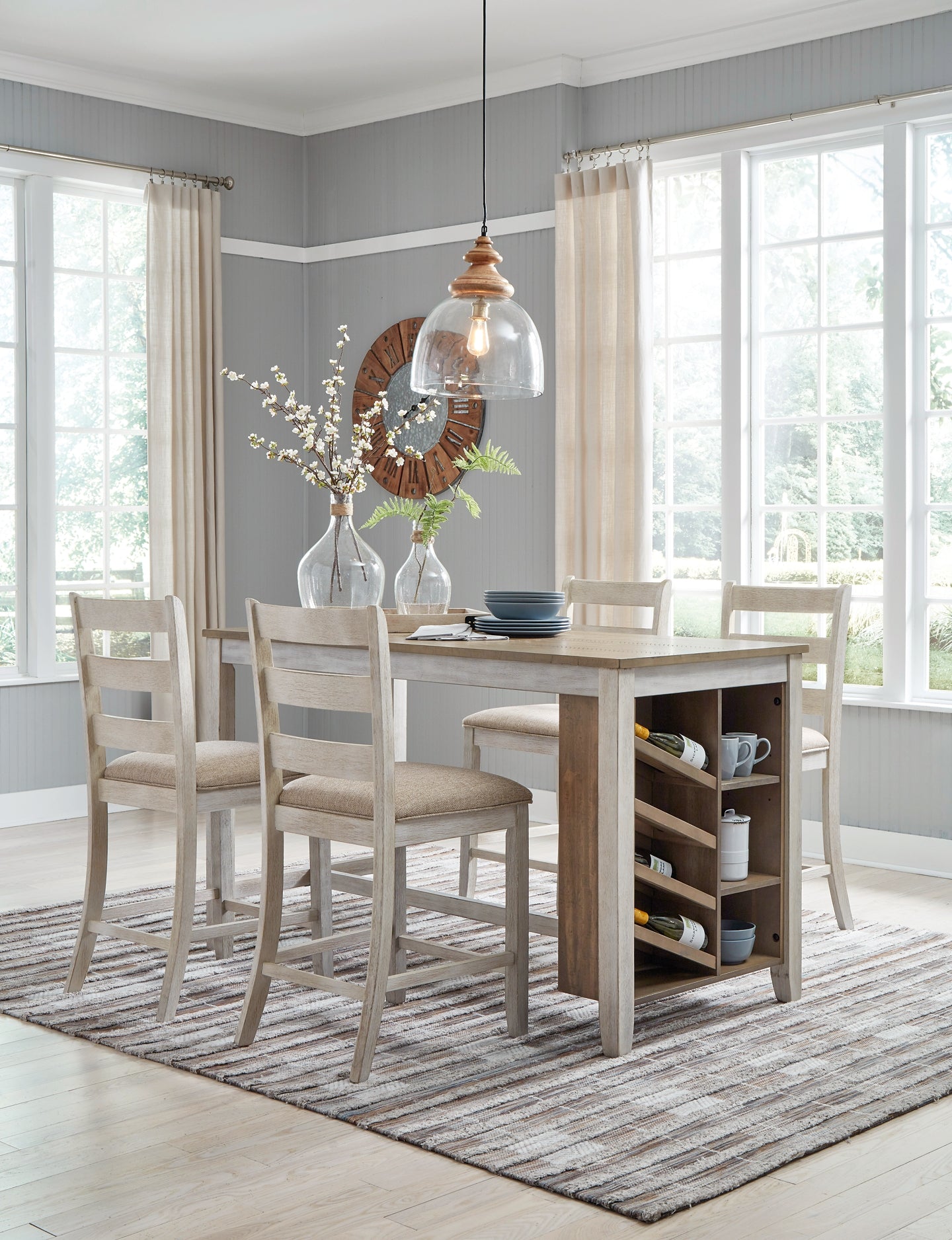 Skempton Counter Height Dining Table and 4 Barstools JB's Furniture  Home Furniture, Home Decor, Furniture Store