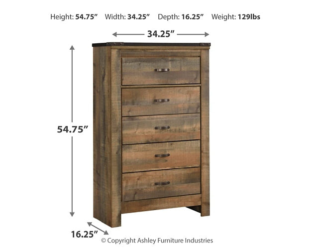 Trinell King Panel Bed with Dresser and Chest JB's Furniture  Home Furniture, Home Decor, Furniture Store