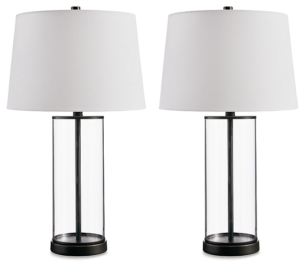 Wilmburgh Glass Table Lamp (2/CN) JB's Furniture  Home Furniture, Home Decor, Furniture Store