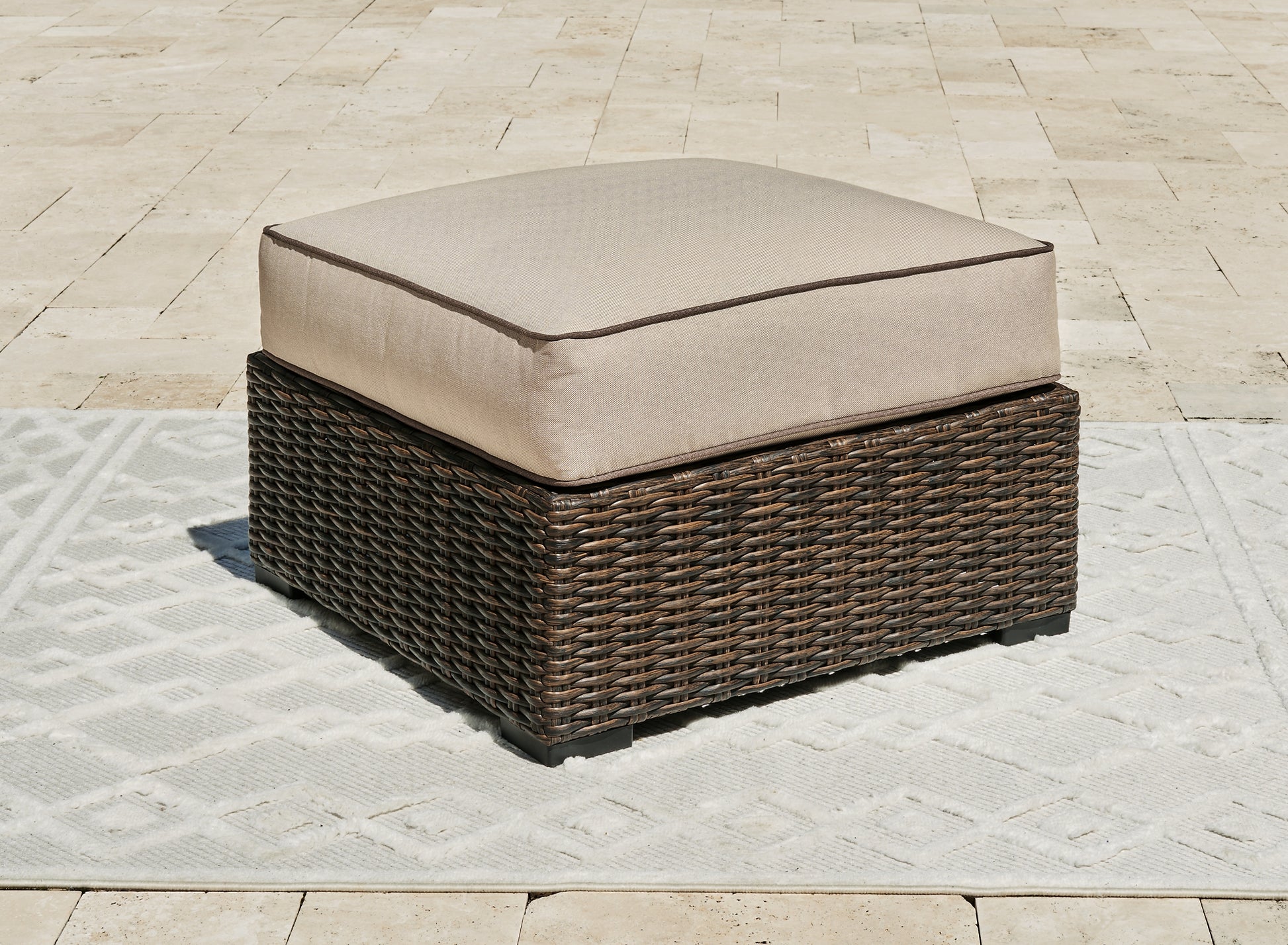 Coastline Bay Ottoman with Cushion JB's Furniture  Home Furniture, Home Decor, Furniture Store