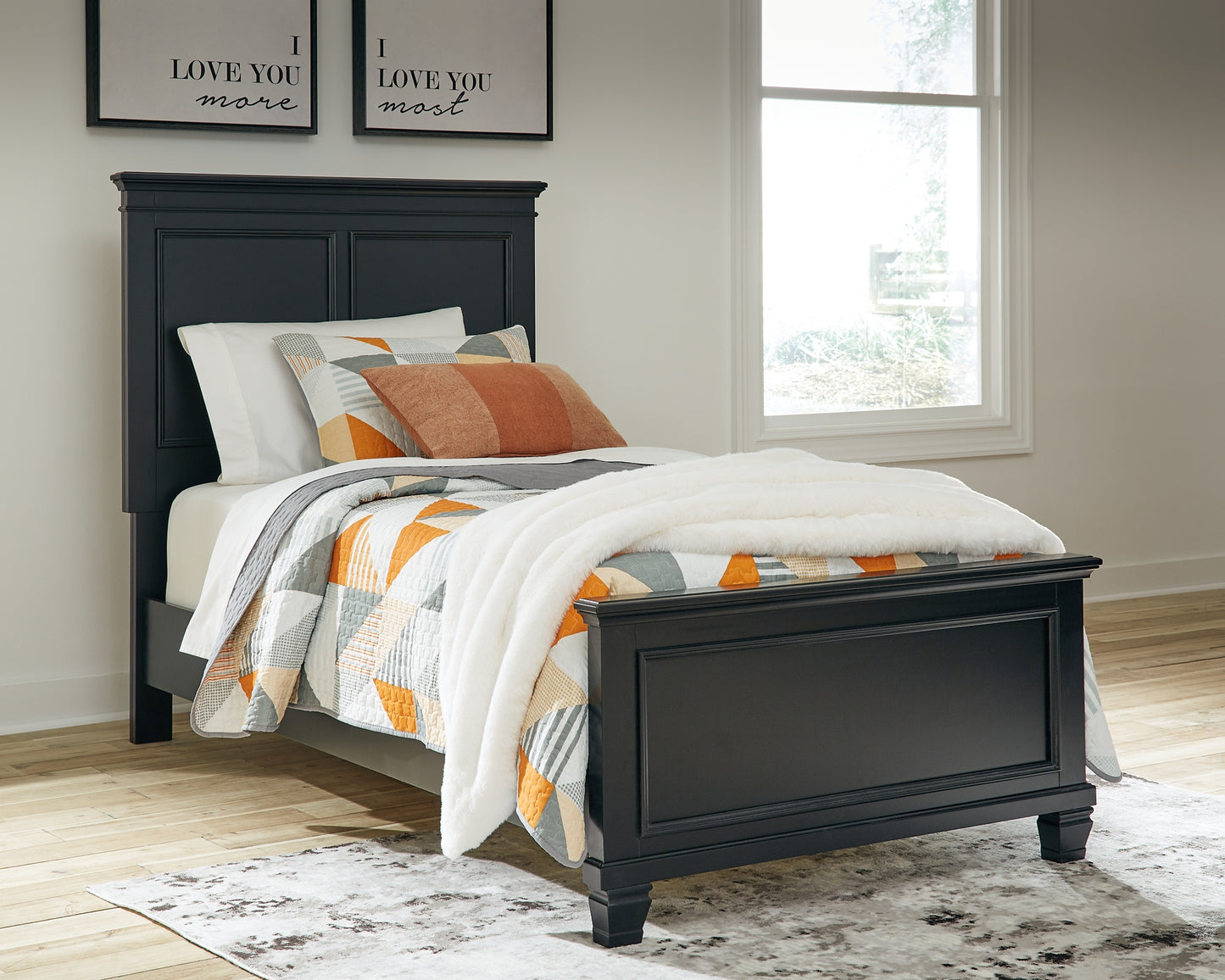 Lanolee Twin Panel Bed with Mirrored Dresser, Chest and Nightstand JB's Furniture  Home Furniture, Home Decor, Furniture Store