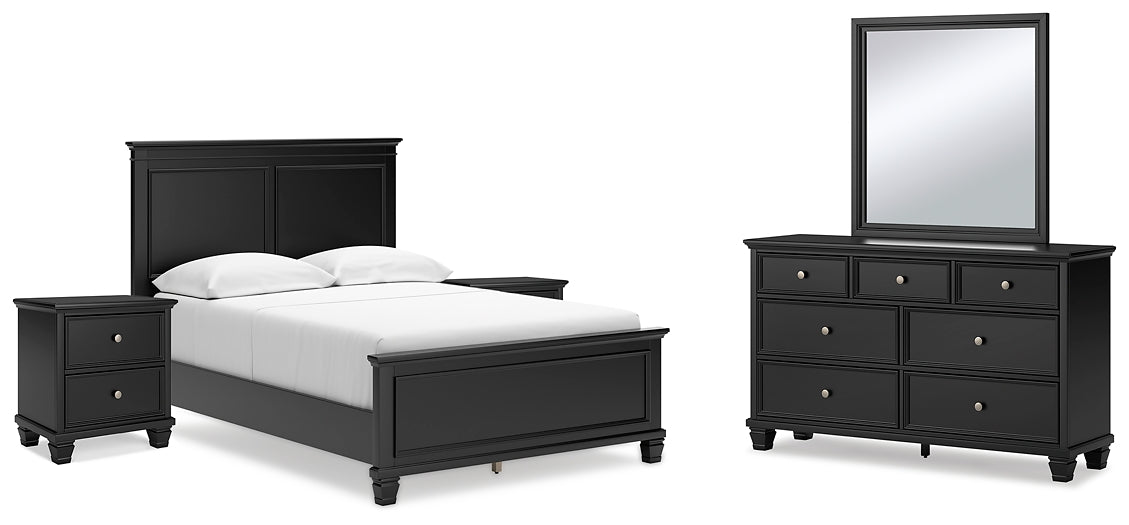 Lanolee Full Panel Bed with Mirrored Dresser and 2 Nightstands JB's Furniture  Home Furniture, Home Decor, Furniture Store