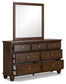 Danabrin Full Panel Bed with Mirrored Dresser and Nightstand JB's Furniture  Home Furniture, Home Decor, Furniture Store