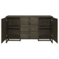 Kelly 3-drawer Storage Dining Sideboard Buffet Dark Grey