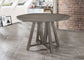 Athens Round 60-inch Drop Leaf Counter Dining Table Grey