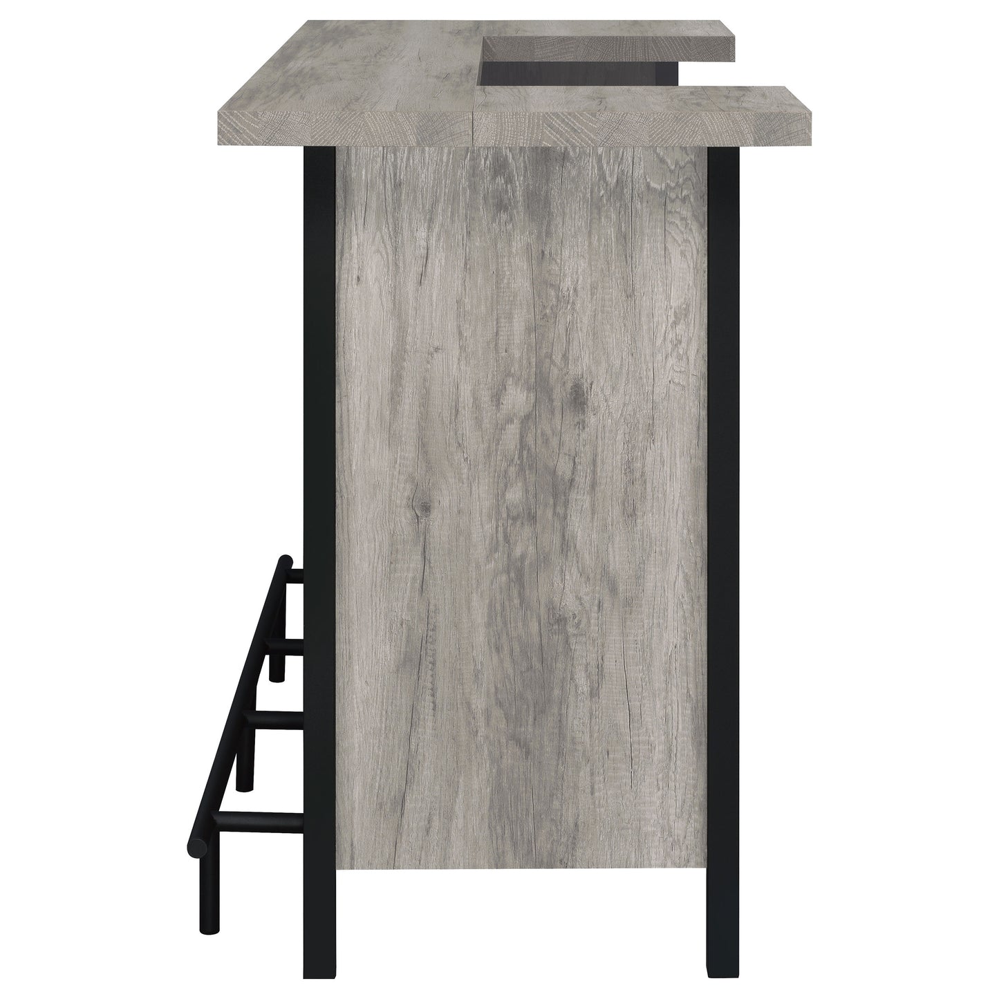 Bellemore Freestanding Home Bar Wine Cabinet Grey Driftwood