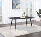 Zetta Rectangular 60-inch Wood Dining Table Black