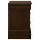 Louis Philippe 2-drawer Nightstand Cappuccino