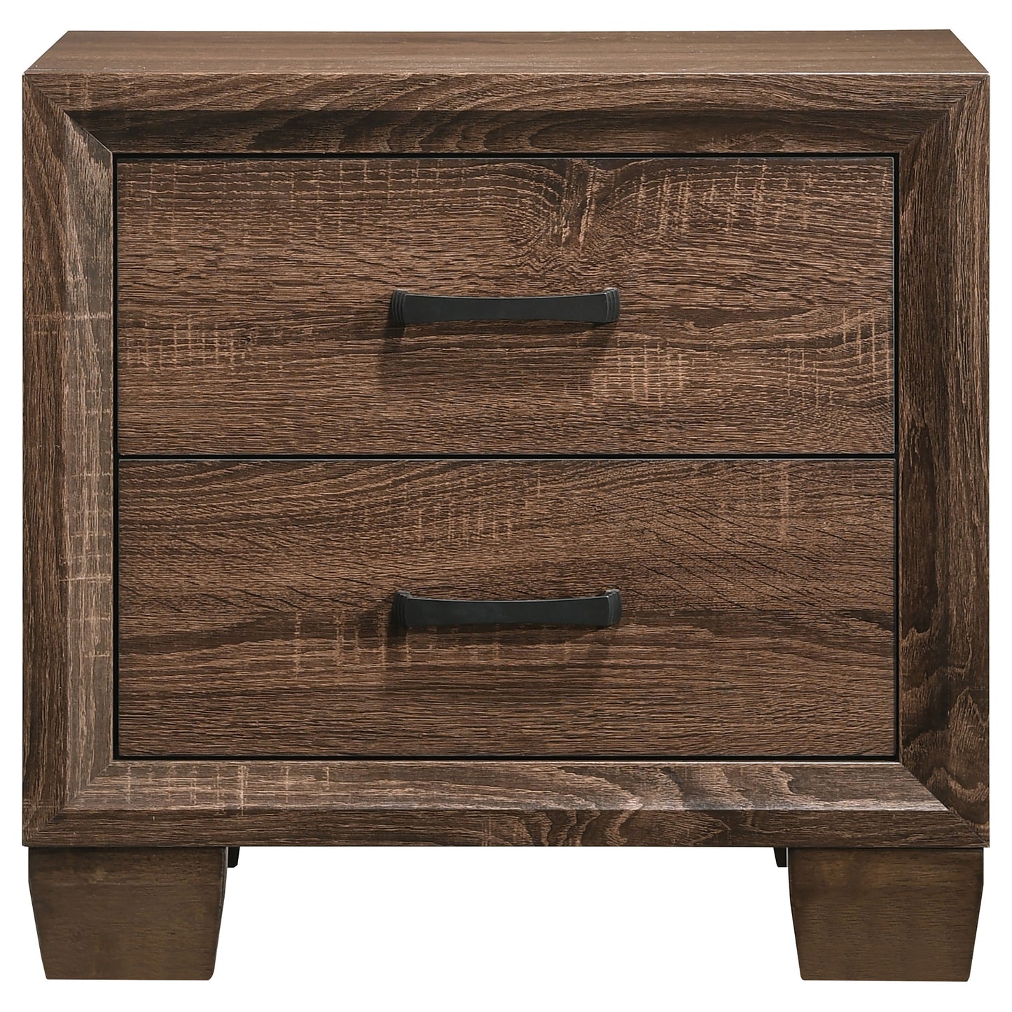 Brandon 2-drawer Nightstand Warm Brown